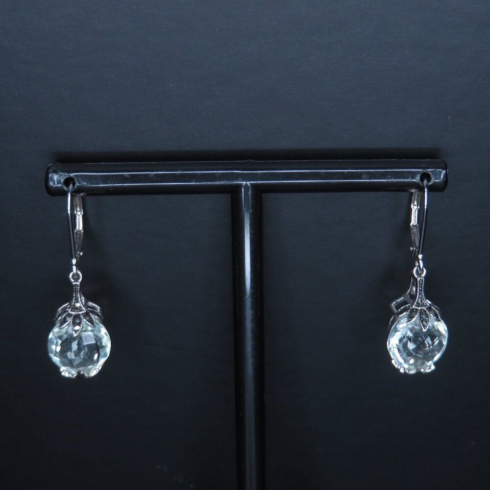 Designer Dk Sterling Silver Statement Earrings - image 4